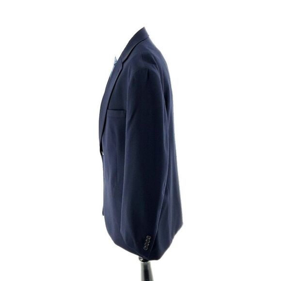 Lauren Ralph Lauren Wool 2 Button Blazer 44R Or Slim 46R Blue - Picture 4 of 10